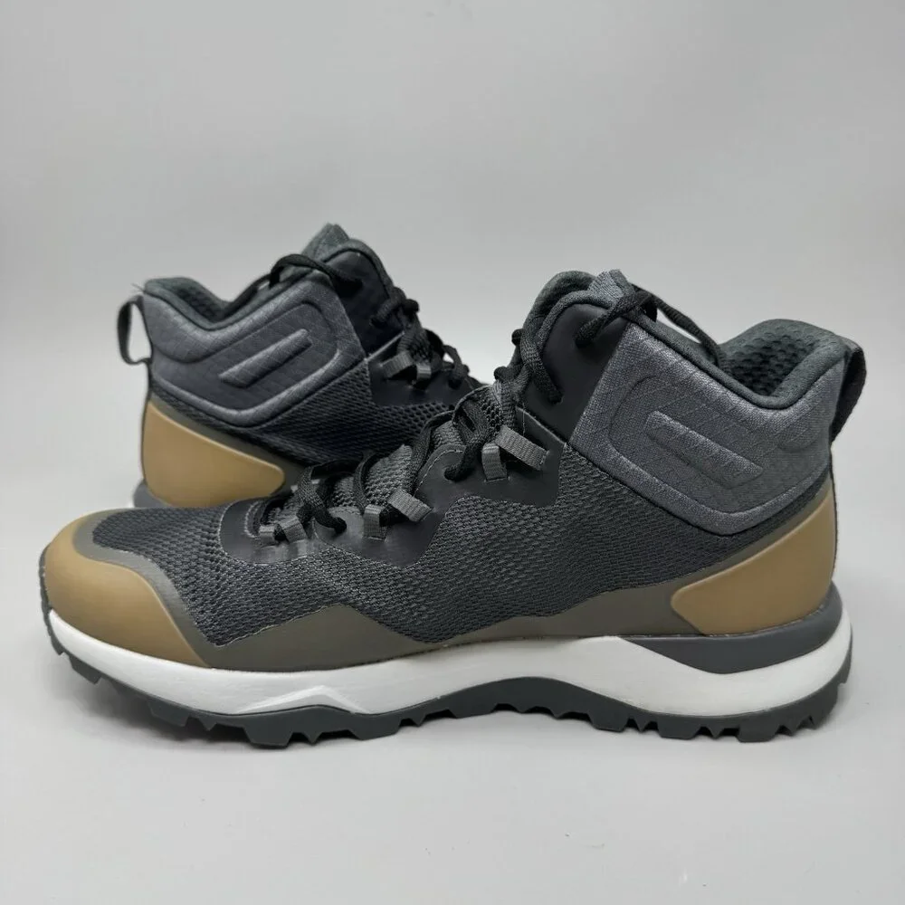 North Face Activist Mid Futurelight Grey Brown Hiking Boot Mens Size 10.5